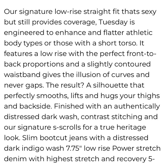 Silver Tuesday 17 1/2, low rise slim bootcut jeans - Picture 9 of 16